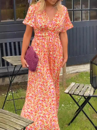 Élina | Robe longue fluide fleurie