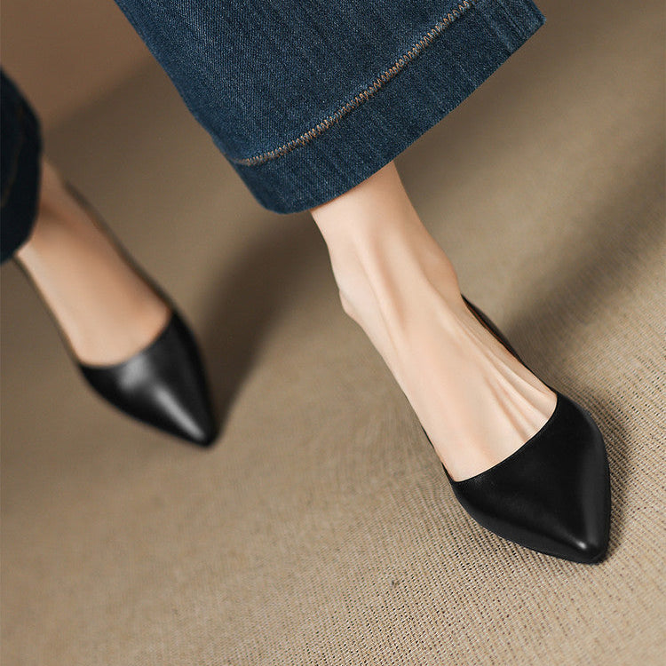 Andrée | Ballerines en Cuir Véritable
