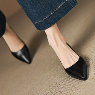 Andrée | Ballerines en Cuir Véritable