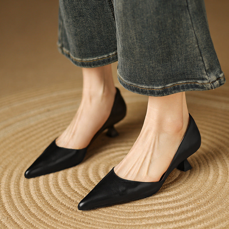 Charlotte | Talons Kitten en Cuir