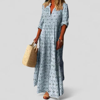 Marcilia | Robe maxi élégante à motif ethnique