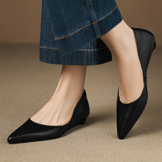 Andrée | Ballerines en Cuir Véritable