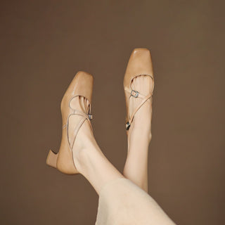 Béatrice | Leder Kitten Heels