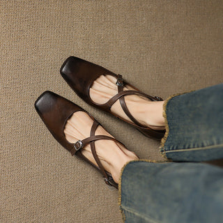 Béatrice | Leder Kitten Heels