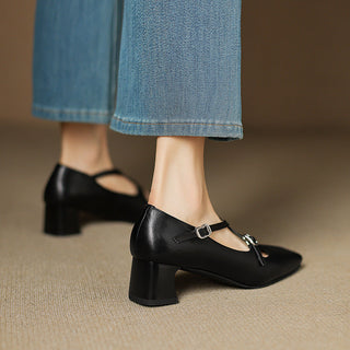 Béatrice | Leder Kitten Heels