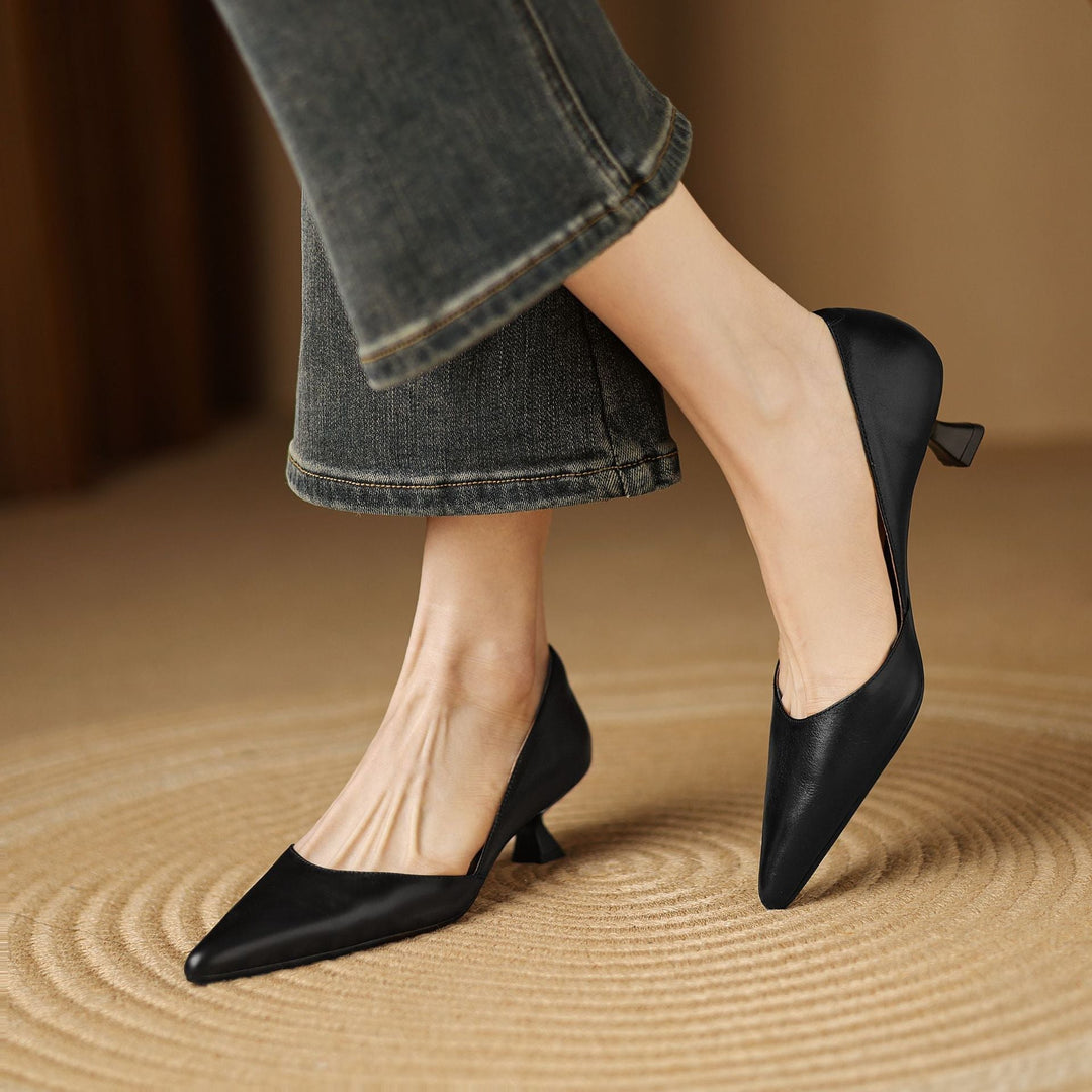 Charlotte | Talons Kitten en Cuir