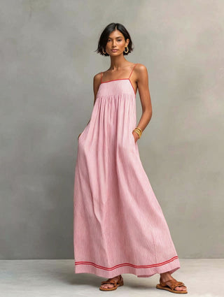 Amanda | Robe Longue Élégante Sans Manches