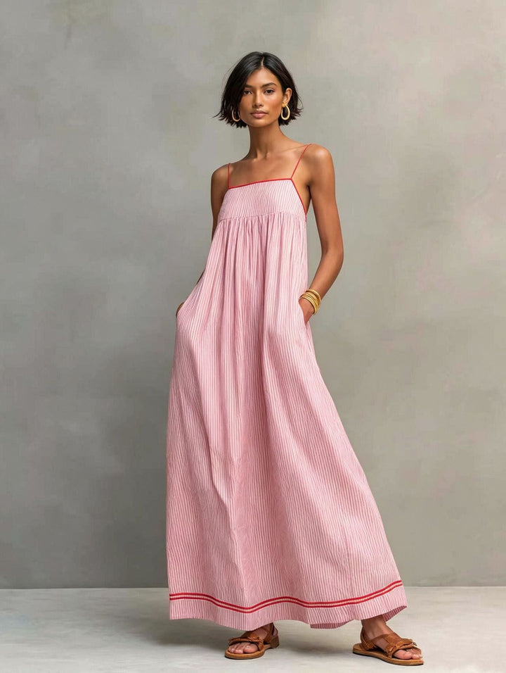 Amanda | Robe Longue Élégante Sans Manches
