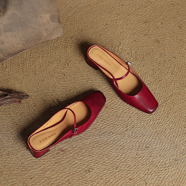 Aimée | Pantolettes en cuir