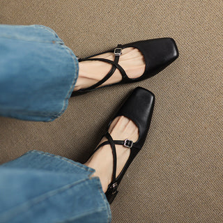 Béatrice | Leder Kitten Heels