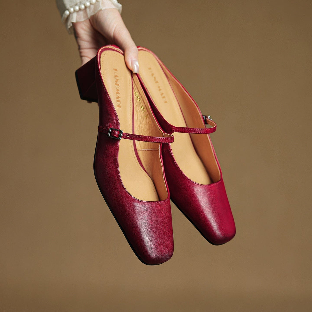 Aimée | Pantolettes en cuir
