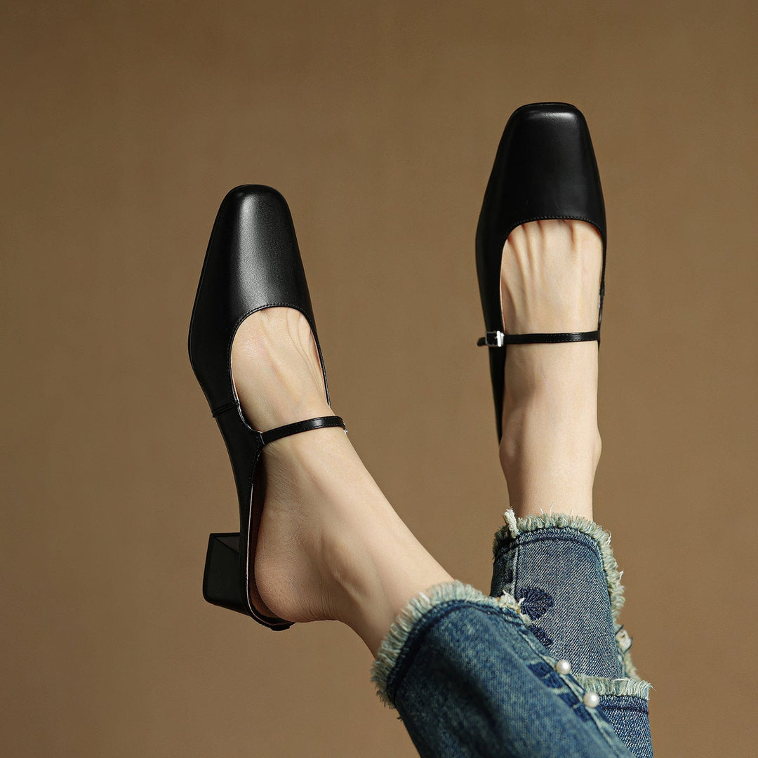 Aimée | Pantolettes en cuir