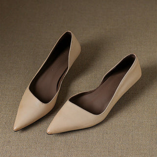 Arlette | Cuir Escarpins à Talon Kitten