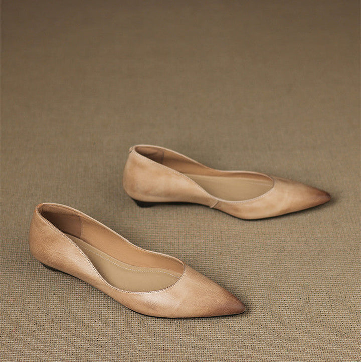 Andrée | Ballerines en Cuir Véritable