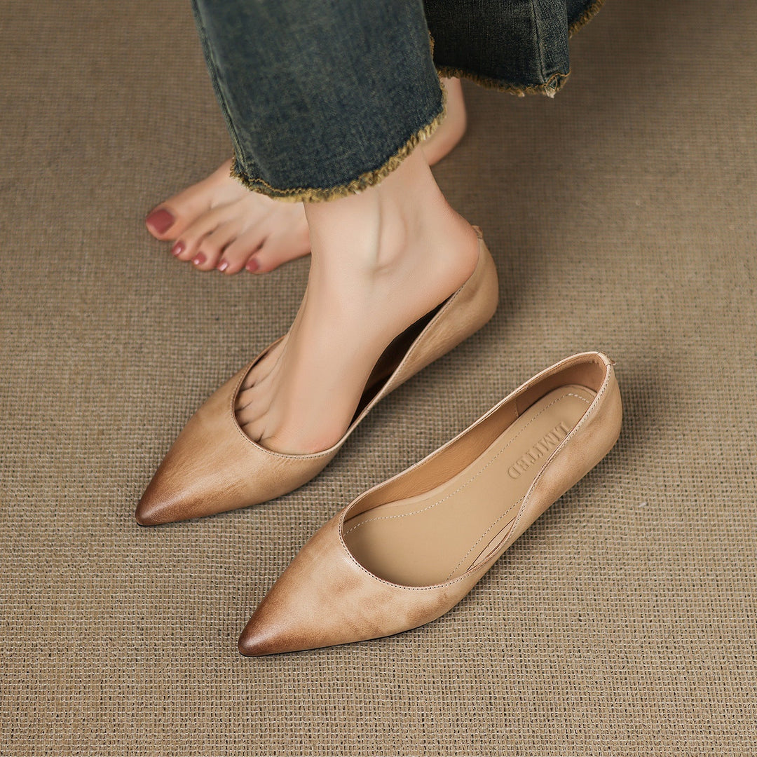 Andrée | Ballerines en Cuir Véritable
