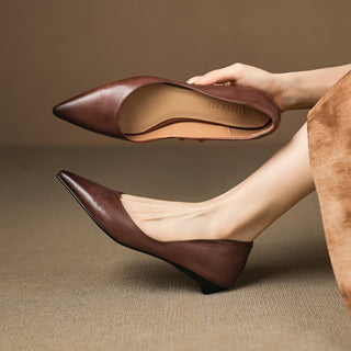 Andrée | Ballerines en Cuir Véritable
