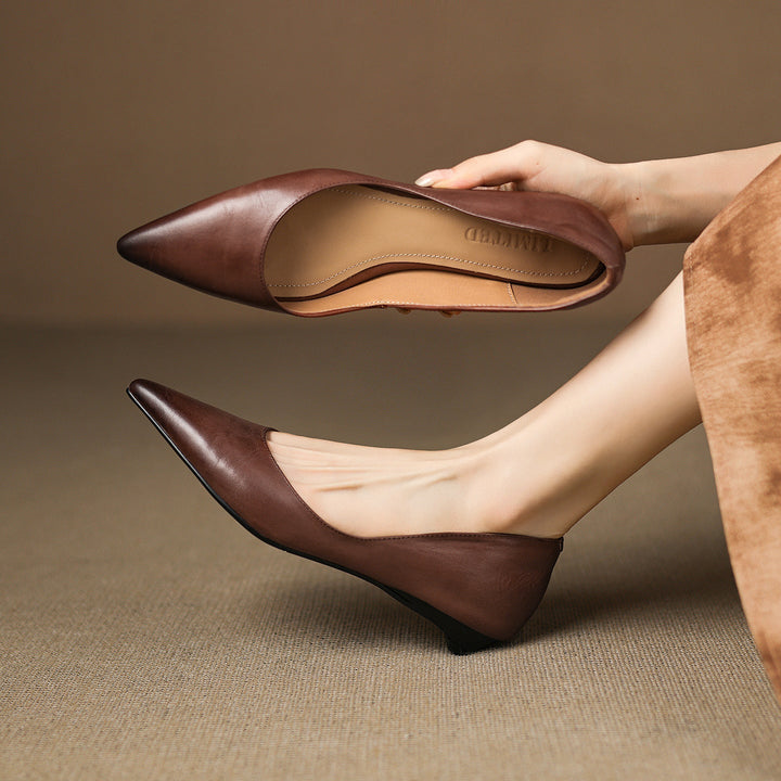 Andrée | Ballerines en Cuir Véritable