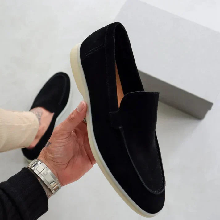 Leo | Élégants mocassins en cuir suédé