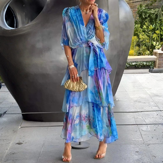 Cassia | Robe élégante en chiffon