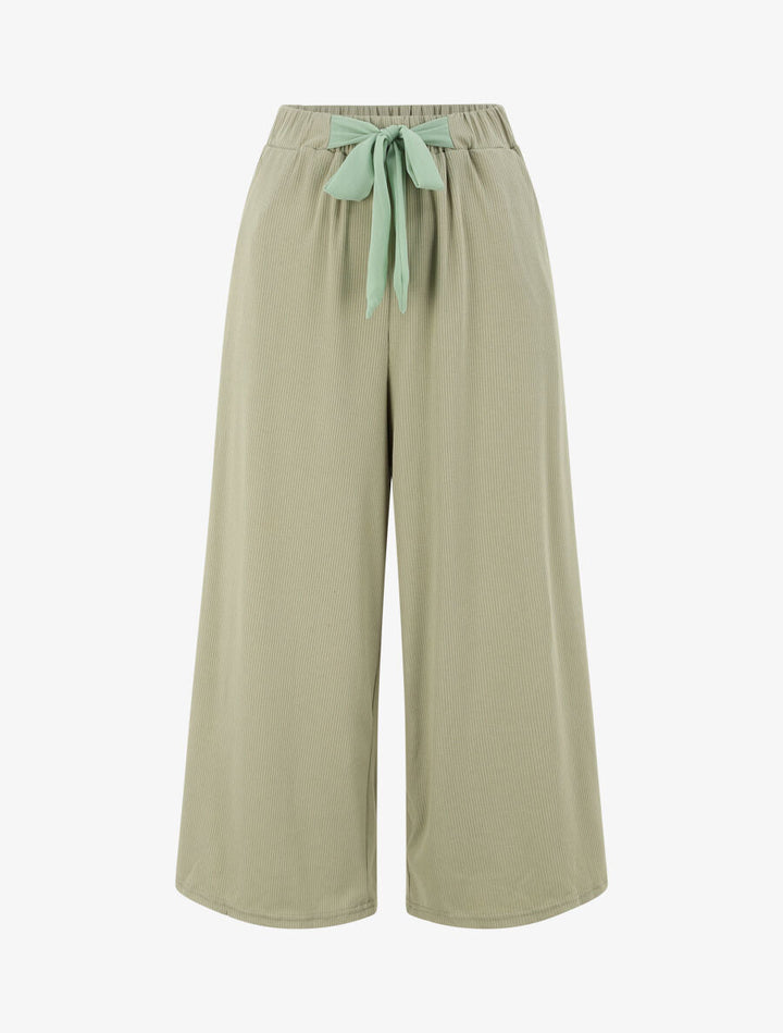 Pantalon ample uni - Kaki