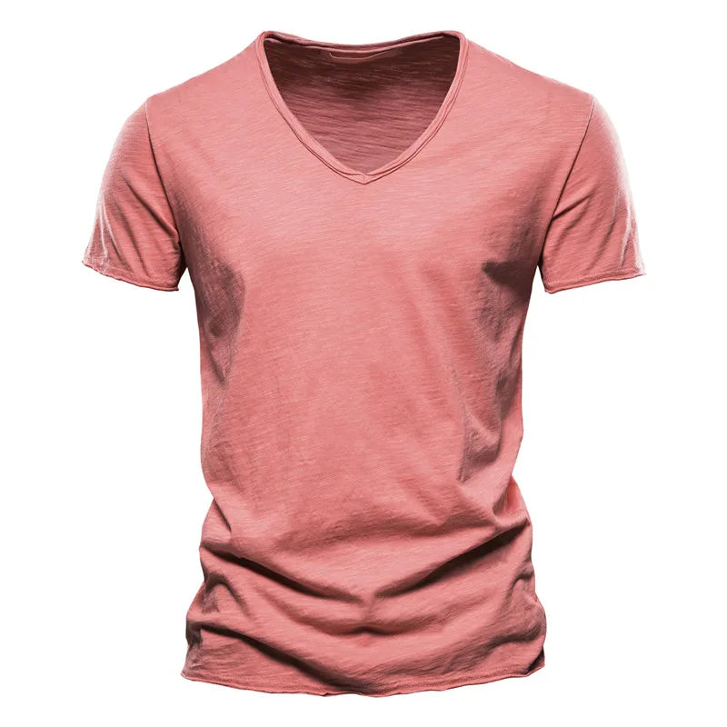 Juleas | Tee-shirt Uni Col V en Coton