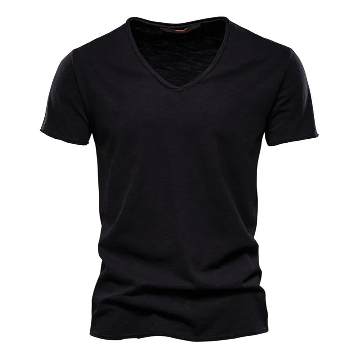 Juleas | Tee-shirt Uni Col V en Coton
