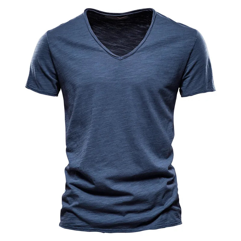 Juleas | Tee-shirt Uni Col V en Coton