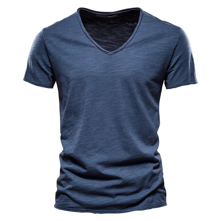 Juleas | Tee-shirt Uni Col V en Coton