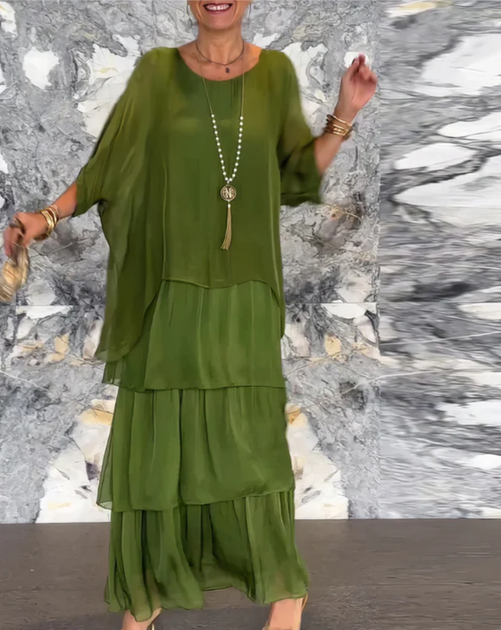 Lara | Robe longue fluide élégante