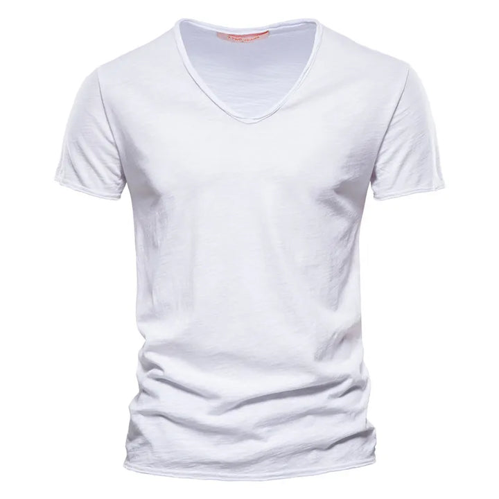 Juleas | Tee-shirt Uni Col V en Coton