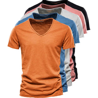 Juleas | Tee-shirt Uni Col V en Coton