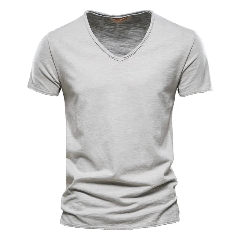 Juleas | Tee-shirt Uni Col V en Coton