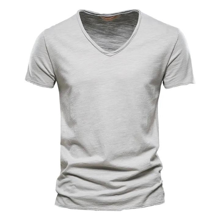 Juleas | Tee-shirt Uni Col V en Coton