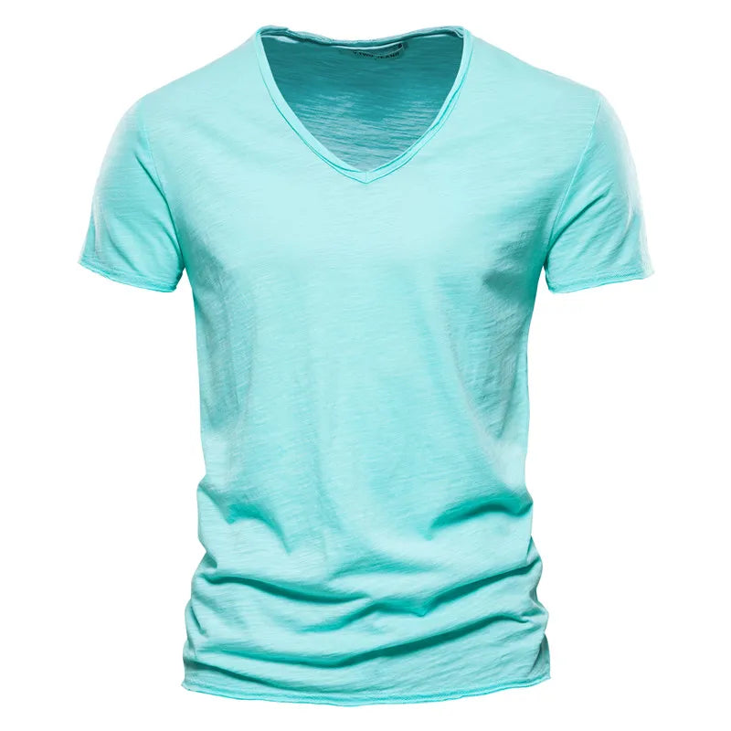 Juleas | Tee-shirt Uni Col V en Coton