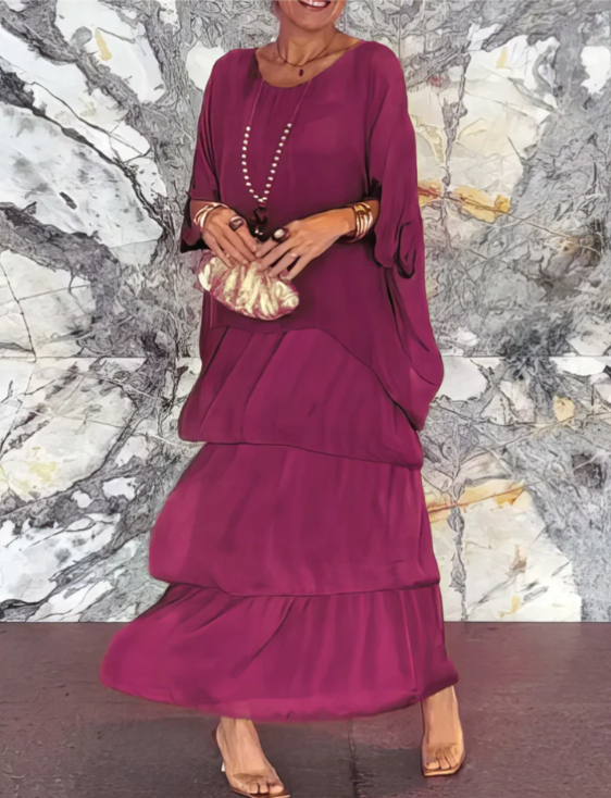 Lara | Robe longue fluide élégante