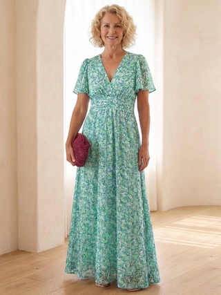 Élina | Robe longue fluide fleurie