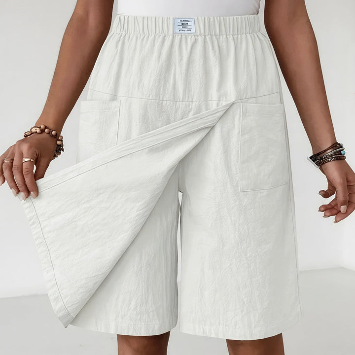 Libertine | Jupe-short taille élastique à poches