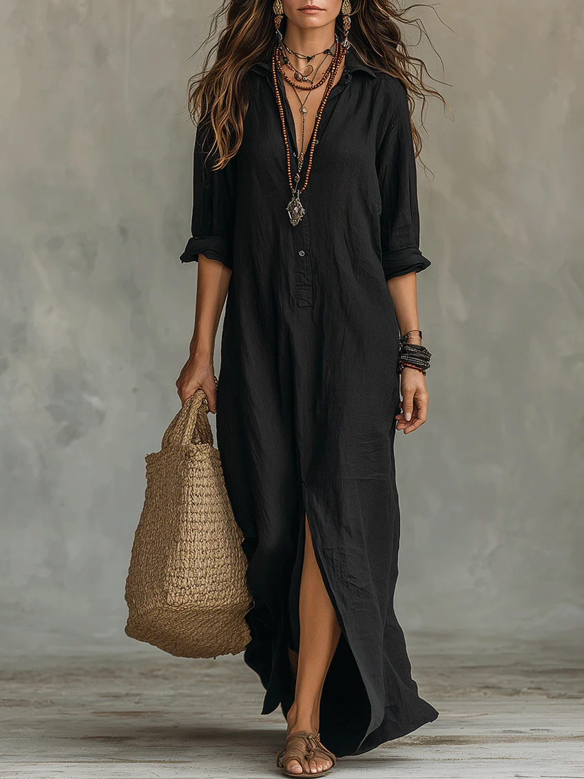 Camille | Robe maxi fluide signature