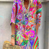 Robe Imprimé Fleuri Coloré