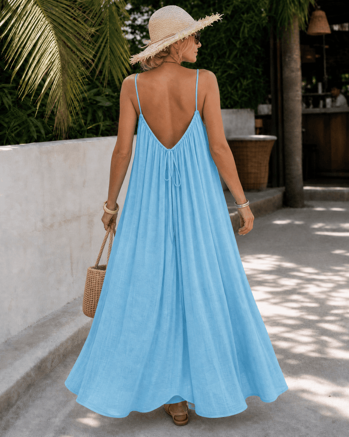 Ella | Robe midi sans manches