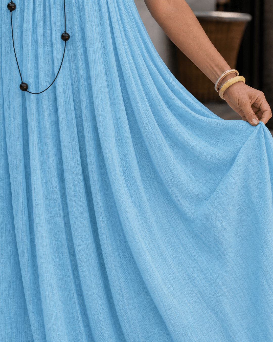 Ella | Robe midi sans manches