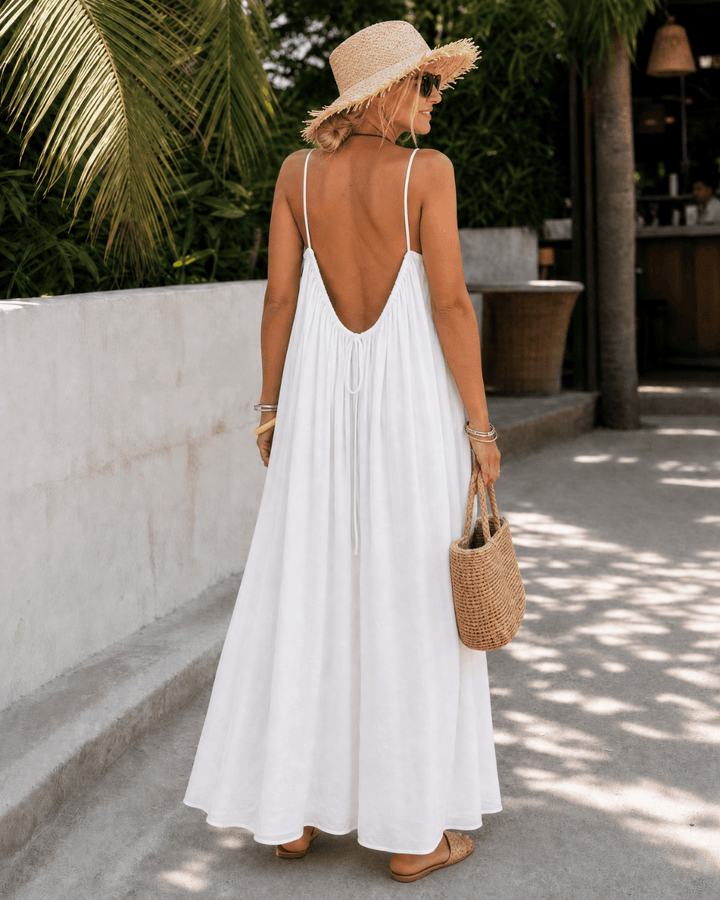 Ella | Robe midi sans manches