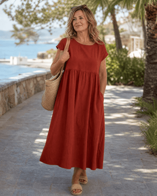 Louise | Robe midi décontractée
