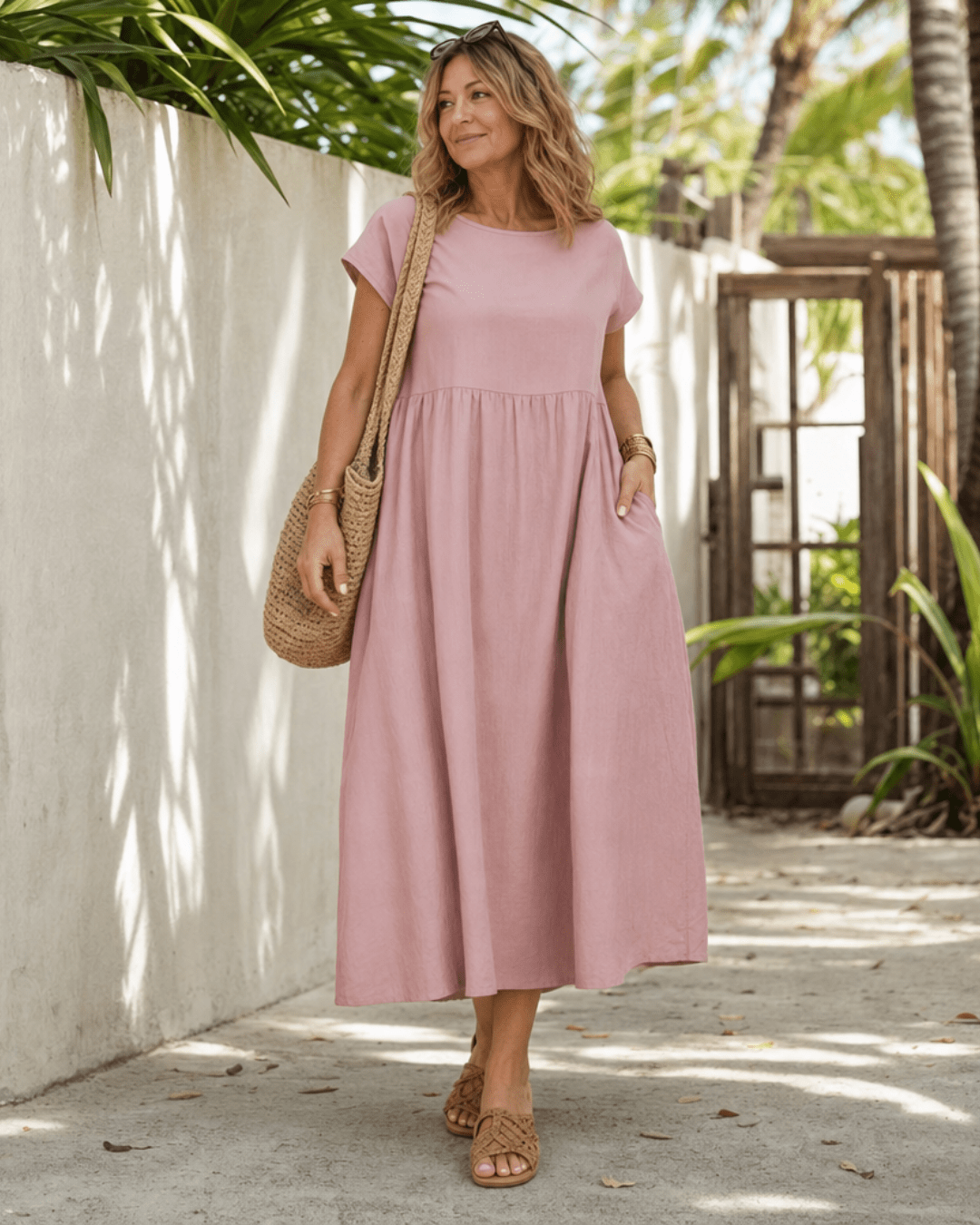Louise | Robe midi décontractée