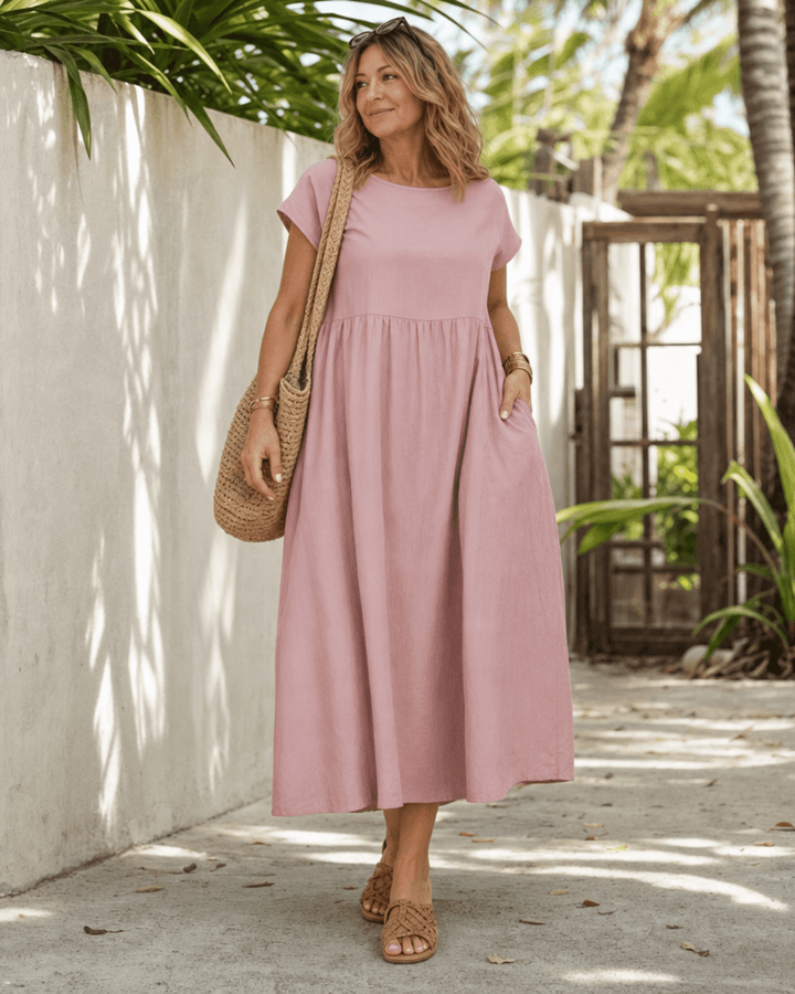Louise | Robe midi décontractée