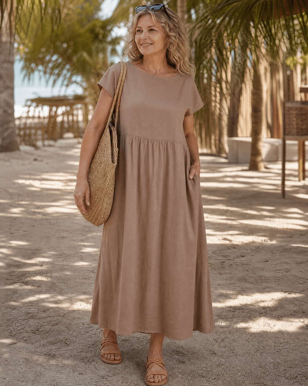 Louise | Robe midi décontractée