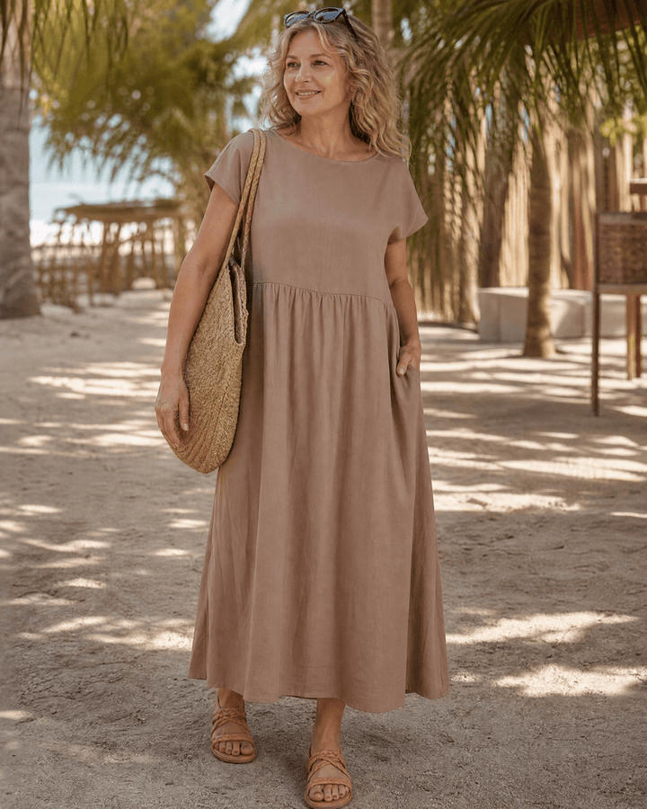 Louise | Robe midi décontractée