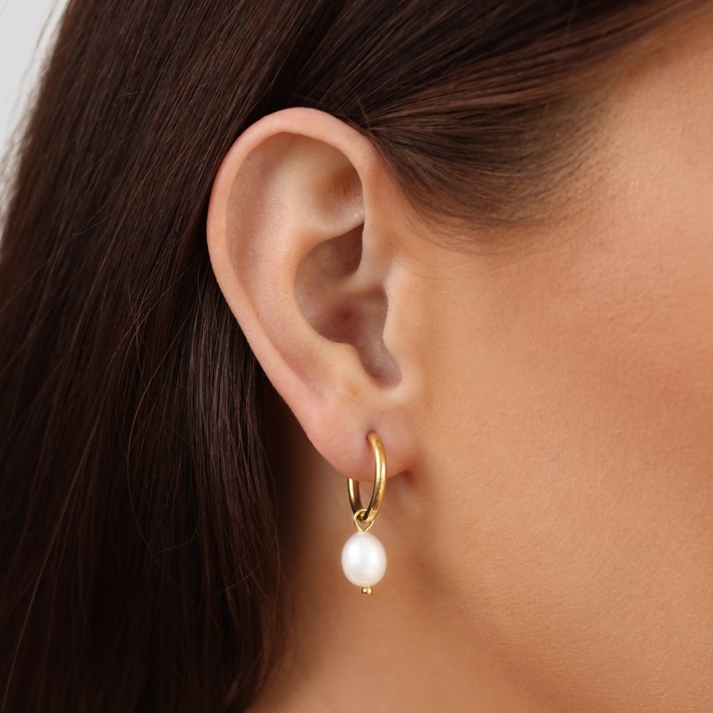 Eléa | Les Boucles d'Oreilles Créoles en Perles Classiques