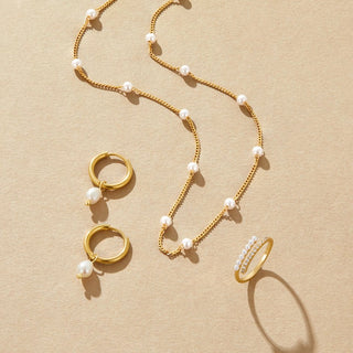 Eléa | Les Boucles d'Oreilles Créoles en Perles Classiques