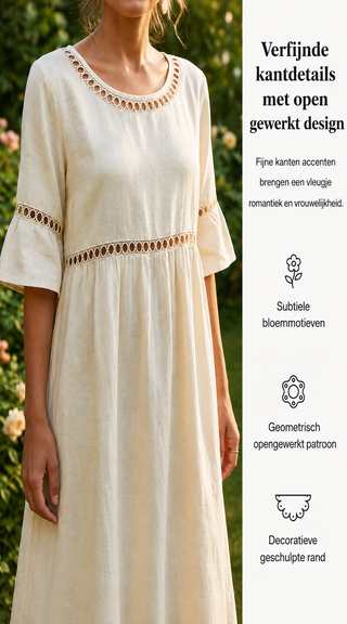 Amara | Robe Midi Élégante Effet Ventre Plat